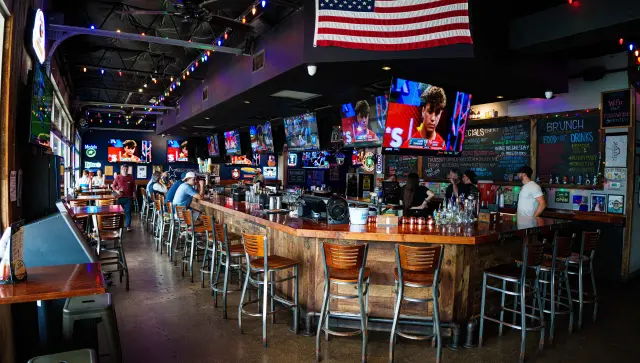 Interior of Avenue Sports Grill
