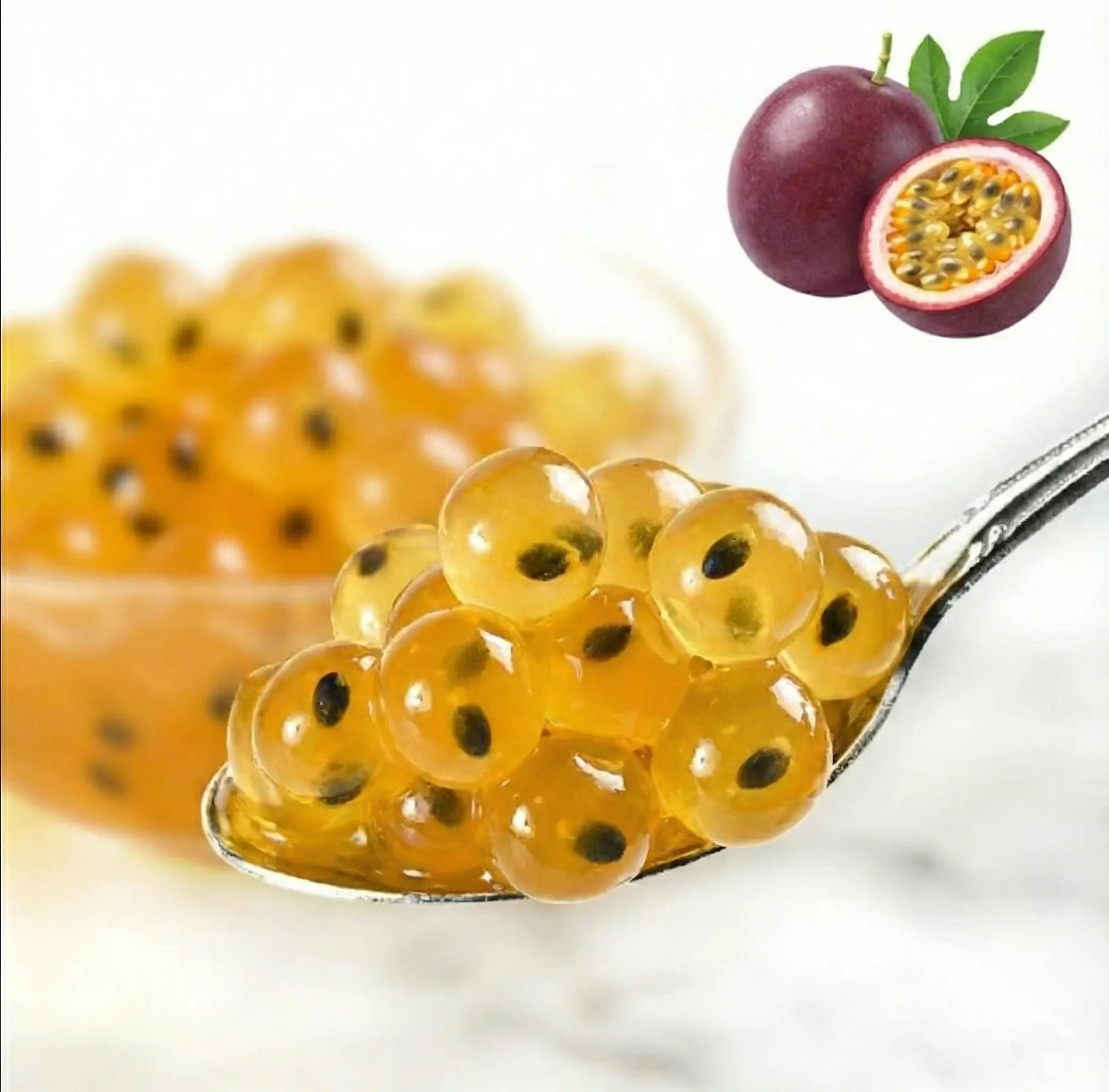 Passion Fruit Popping Boba