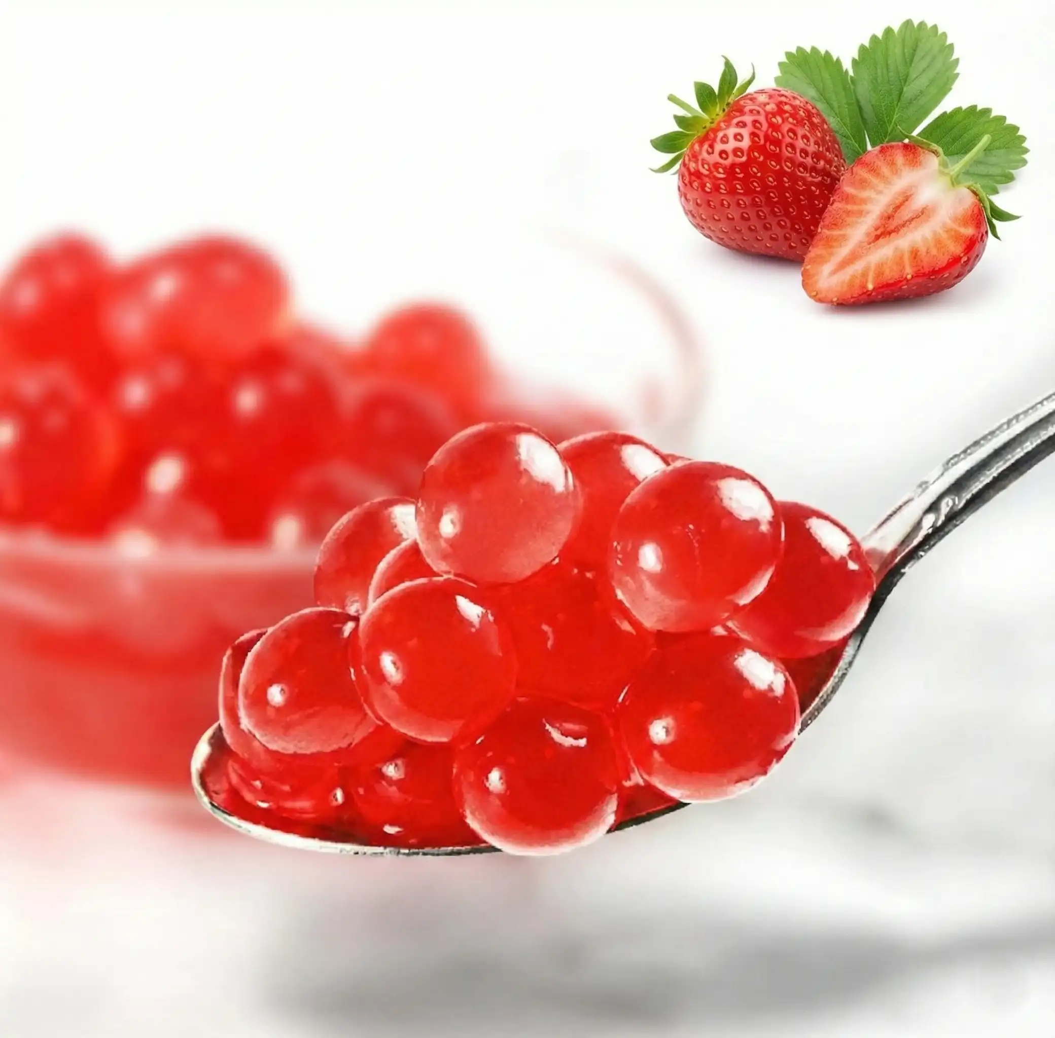 Strawberry Popping Boba