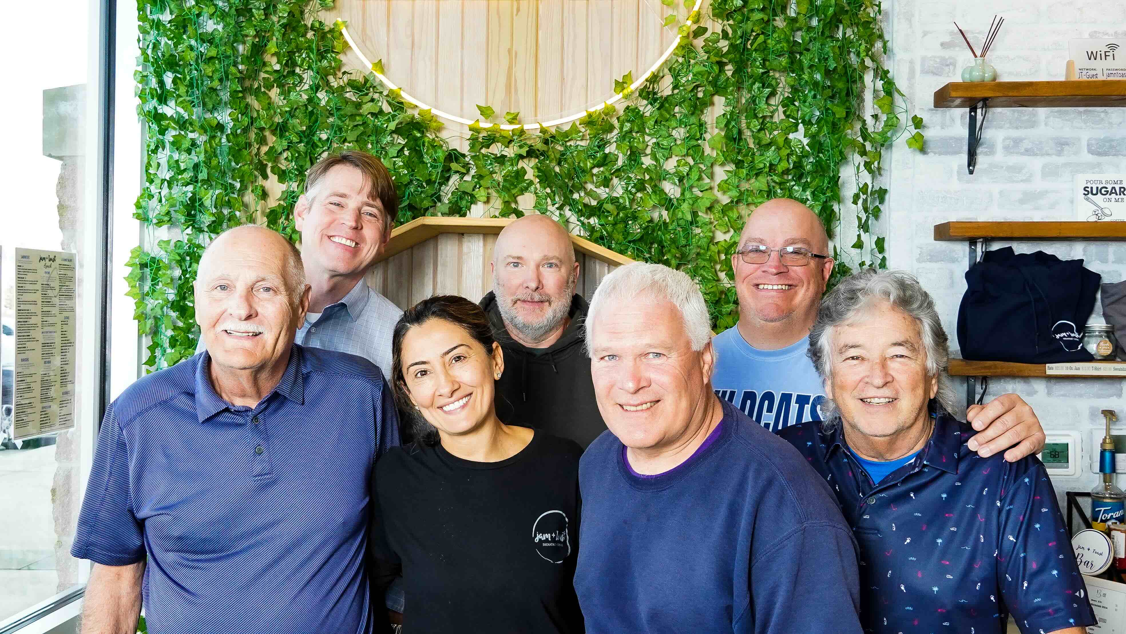 The cozy interior of Jam + Toast