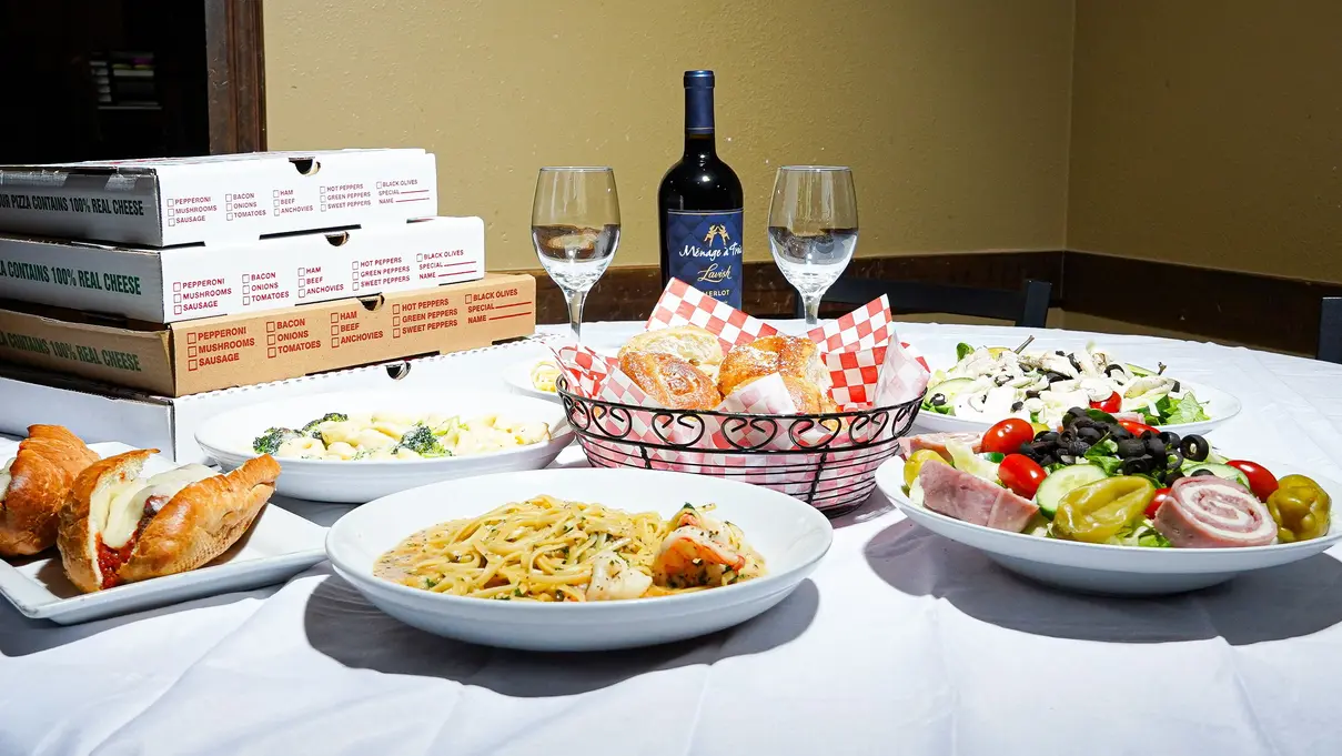 Our Signature Dish: Chicken Murphy with a creamy sauce and peppers